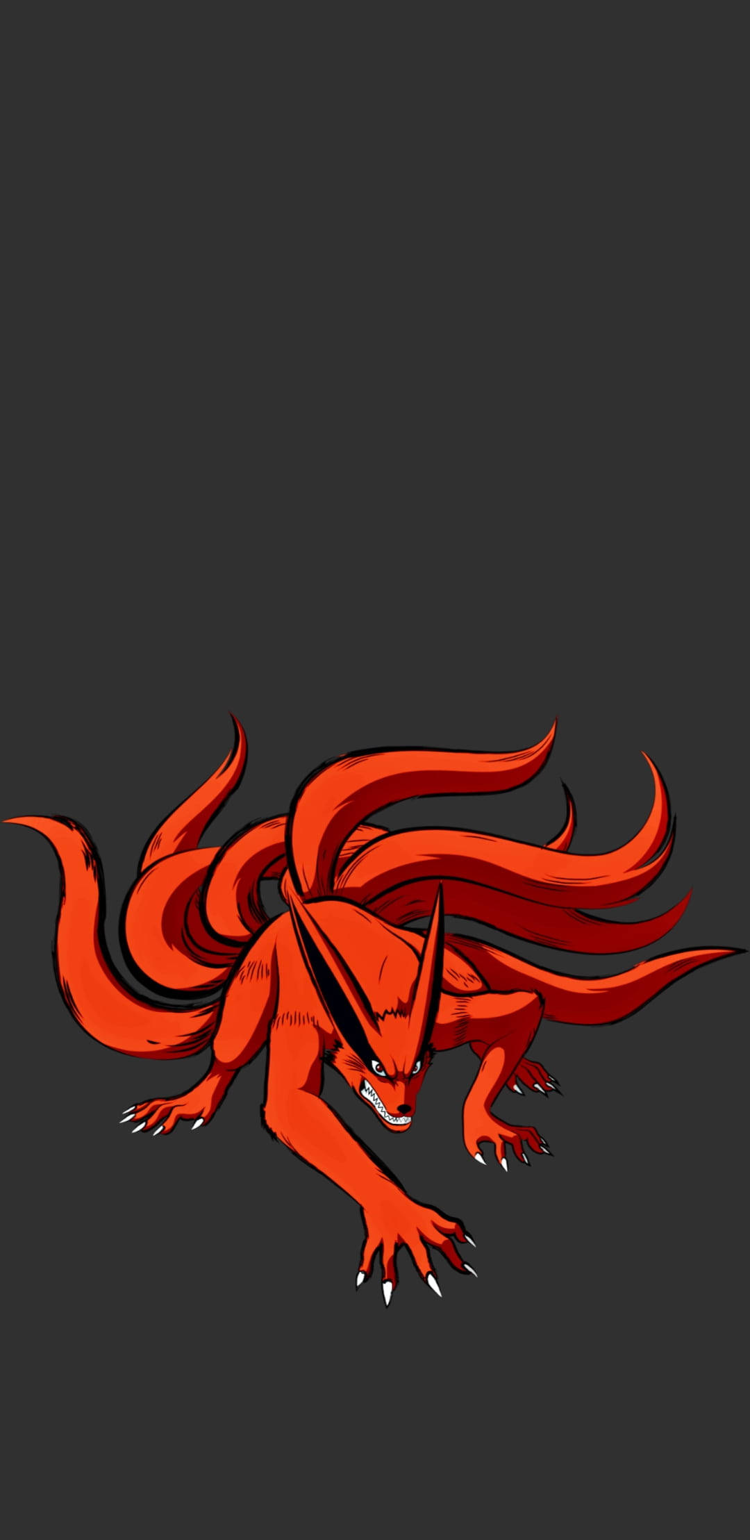 Red Nine Tailed Beast Naruto Kurama