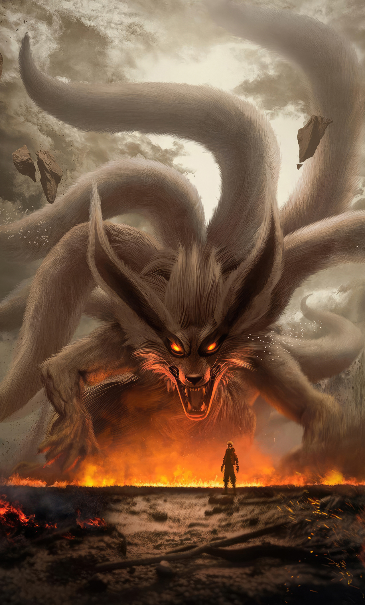 Kurama And Naruto iPhone