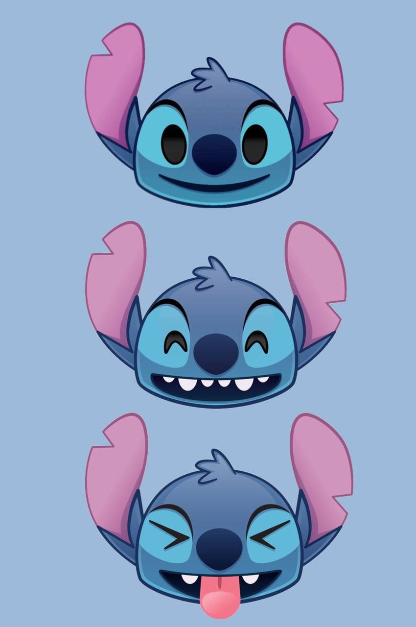 Download Cute Stitch Faces Wallpaper
