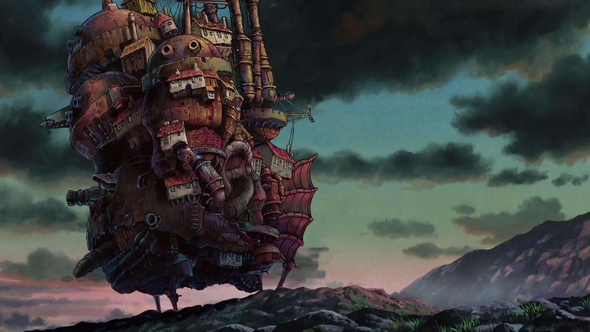 Ghibli Howl Castle 3D Live Wallpaper