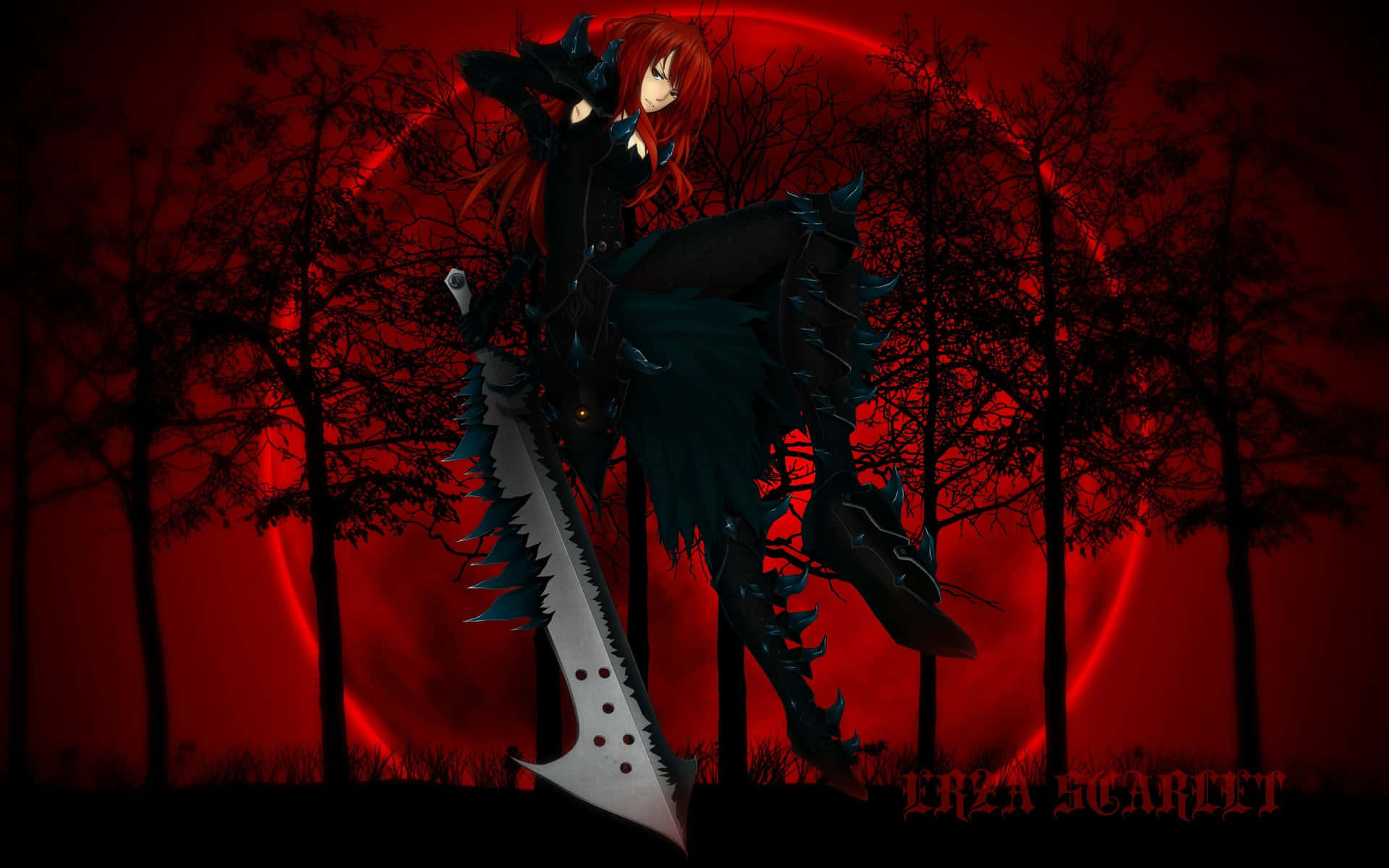 Black And Red Anime Wallpaper