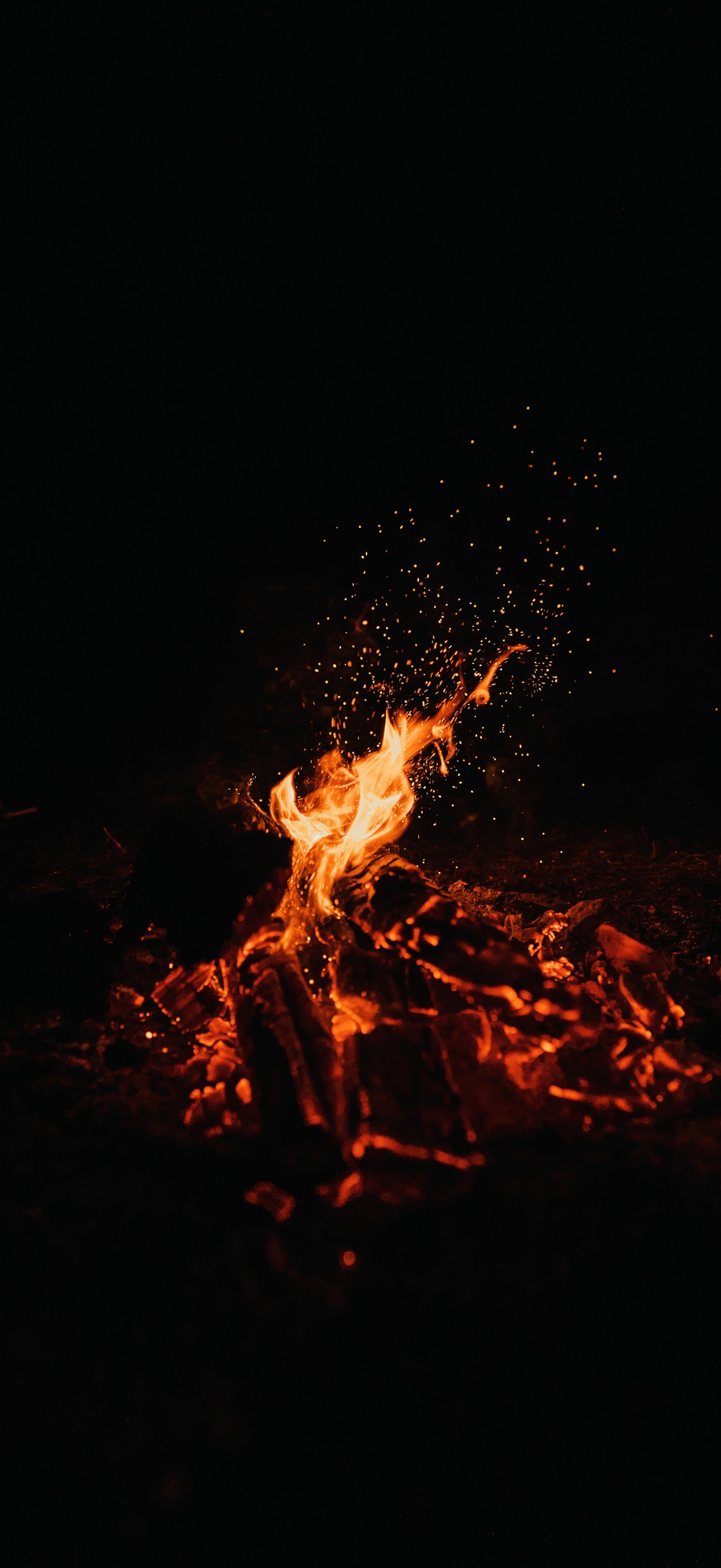 Bonfire Wallpaper 4K, Dark, Black