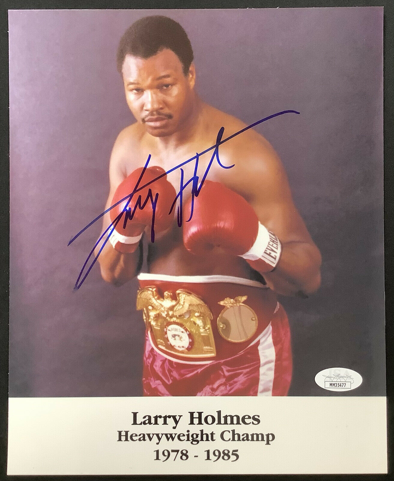 Larry Holmes Signed Photo 8x10 Boxing
