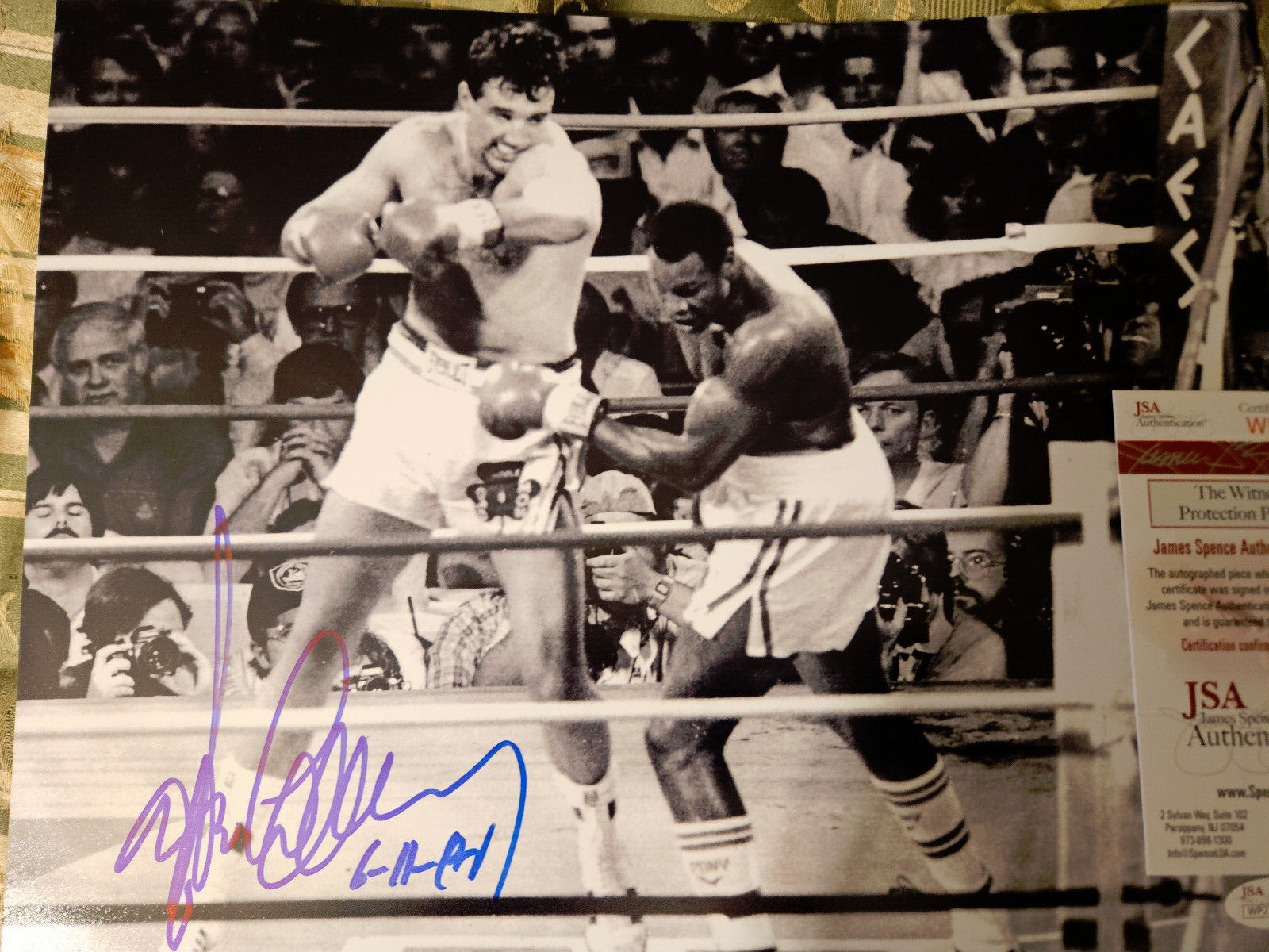 Gerry Cooney Autographed Signed 11X14