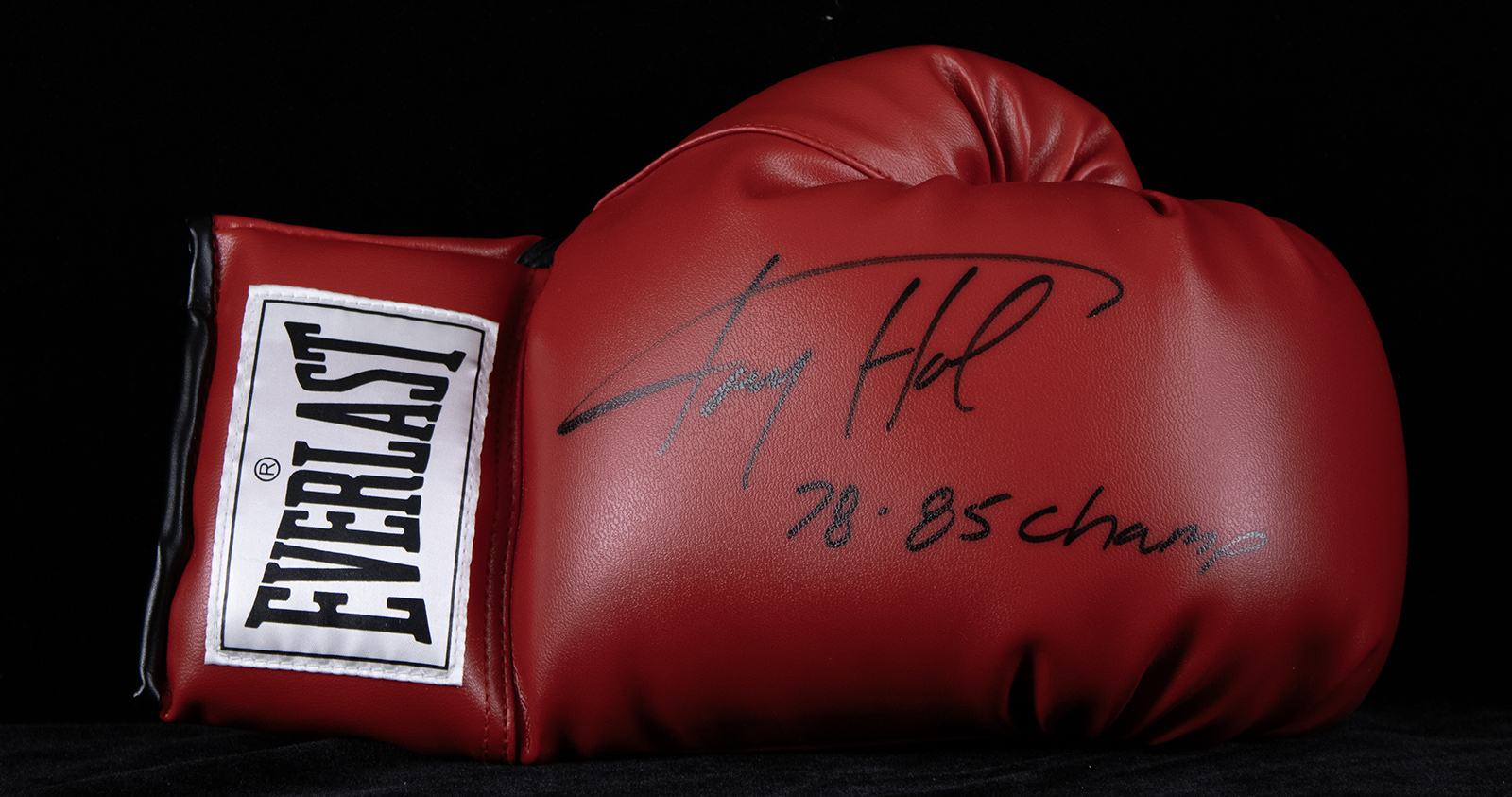 Larry Holmes Glove Signed