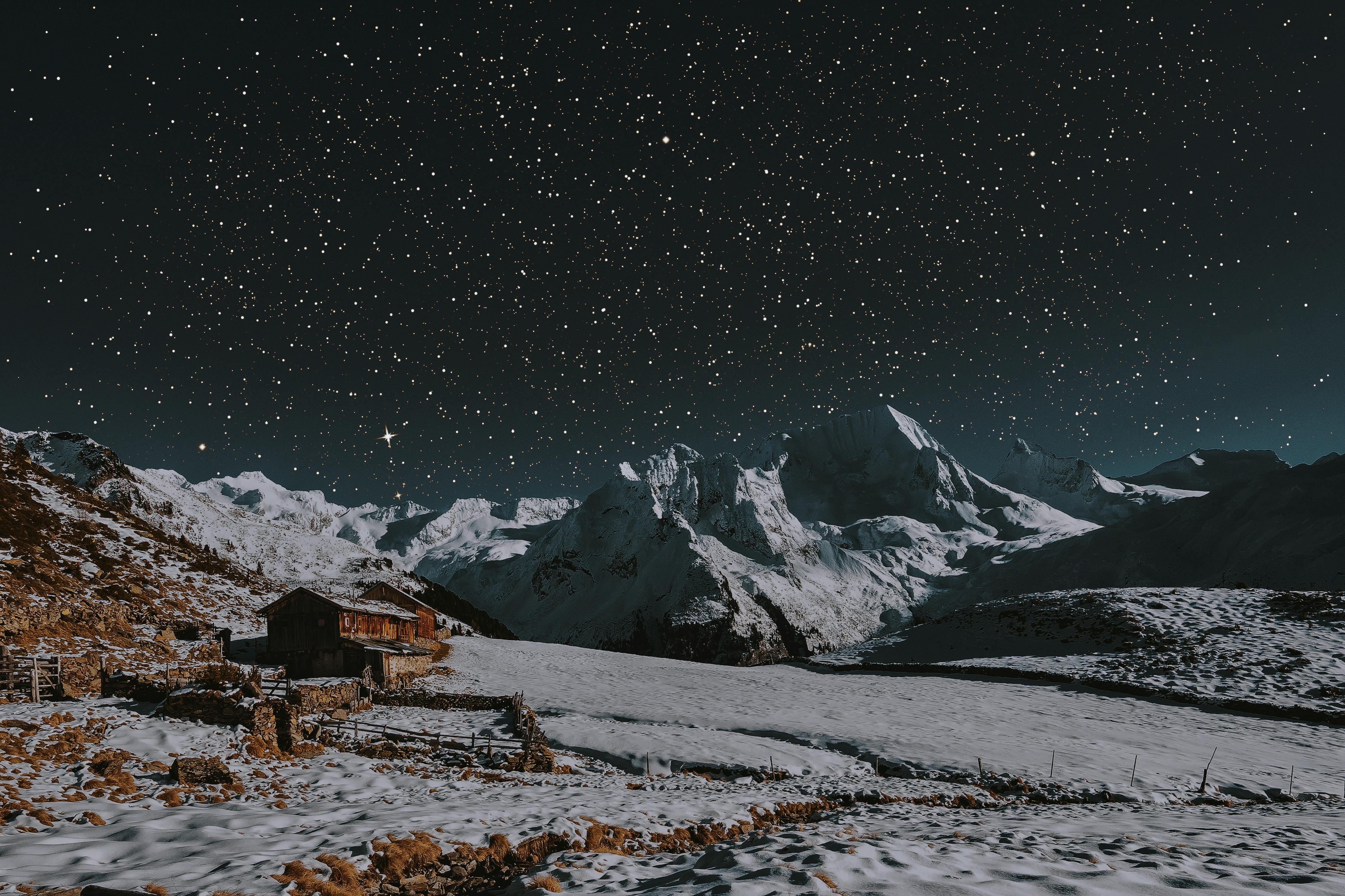 Winter Night Photo, Download The BEST