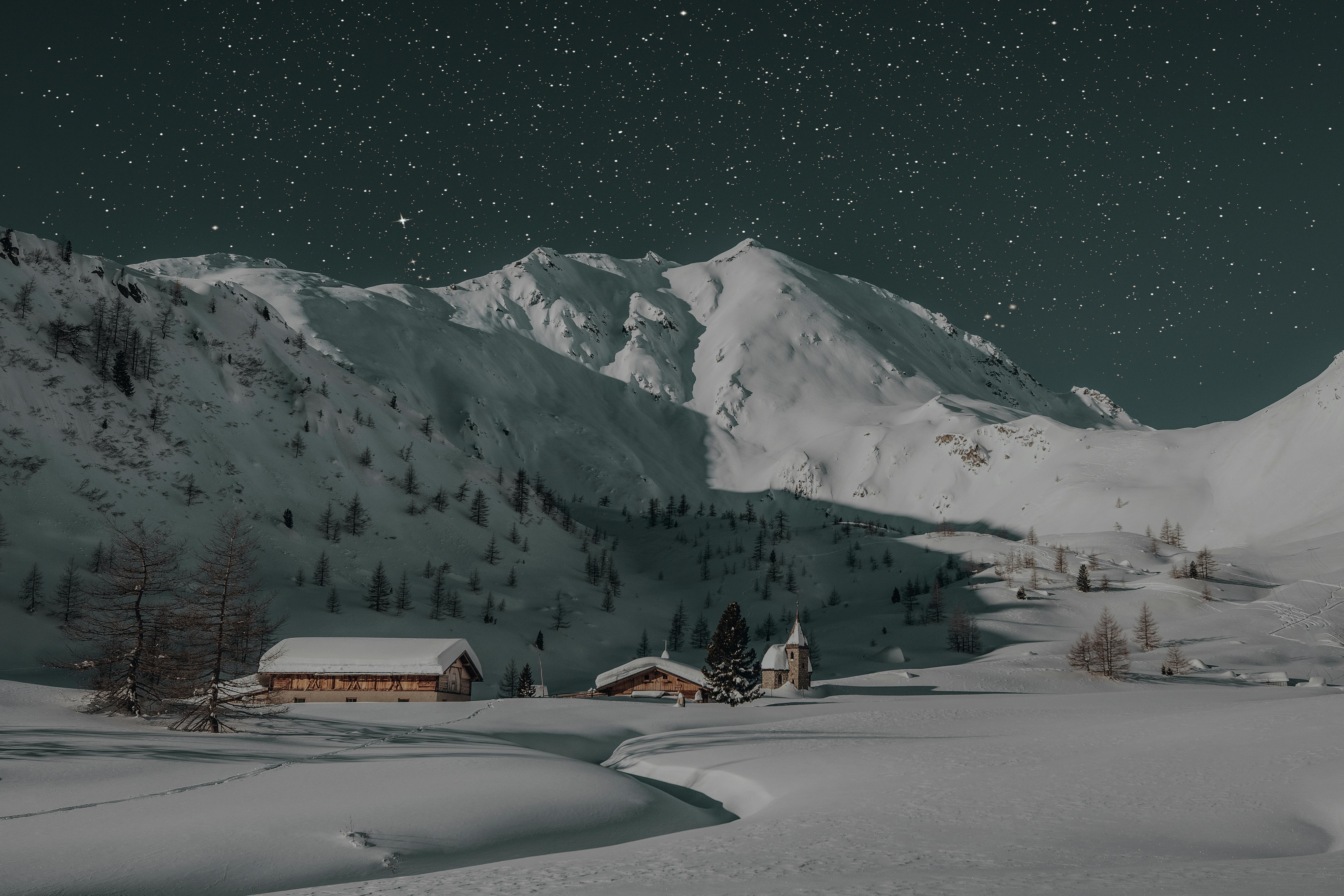 Winter Night Photo, Download The BEST