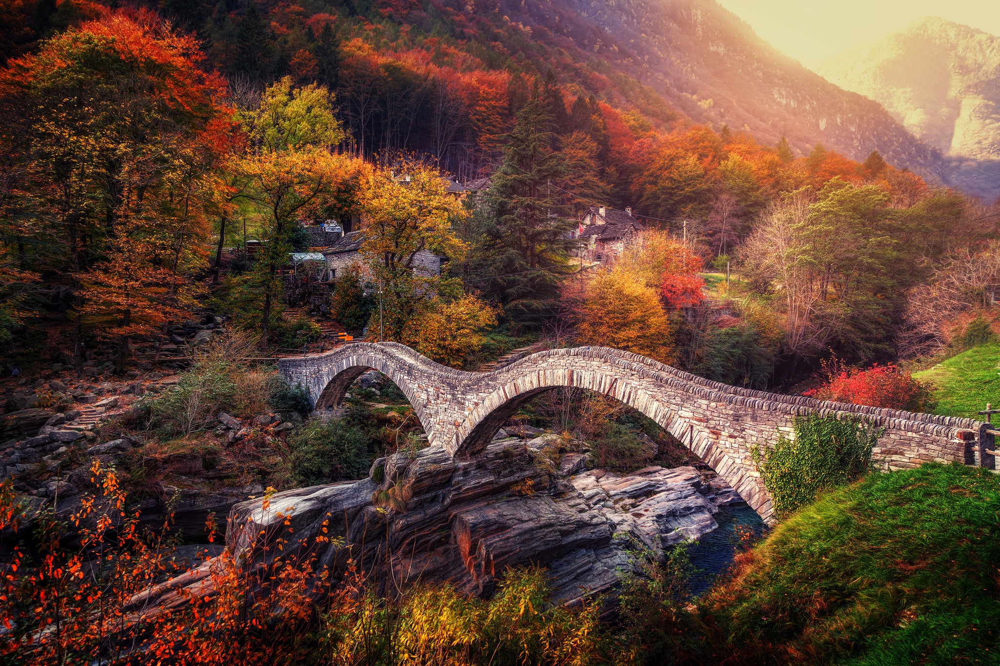 Nature Man Made Bridge HD Wallpaper