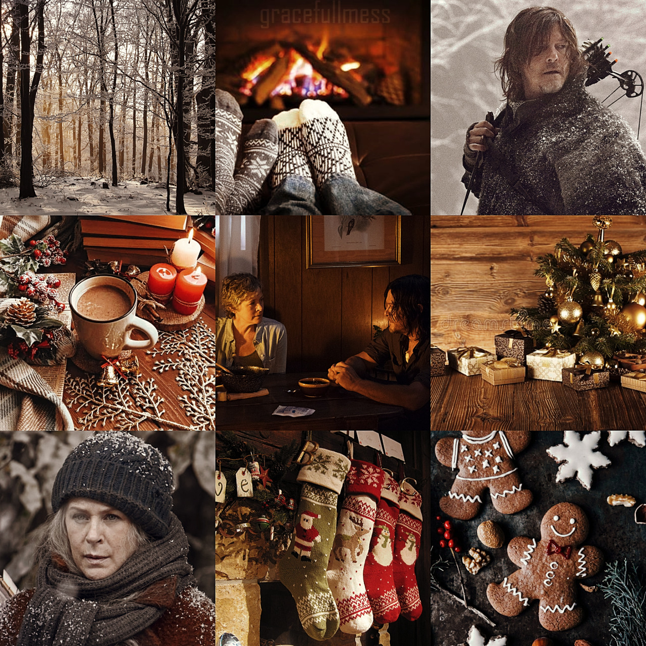 Caryl Christmas Moodboard AU