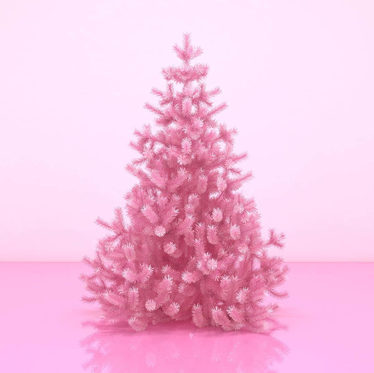 Pink Christmas Aesthetic Wallpaper
