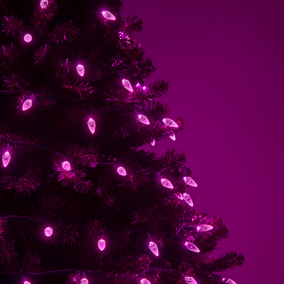 Christmas tree lights deals pink