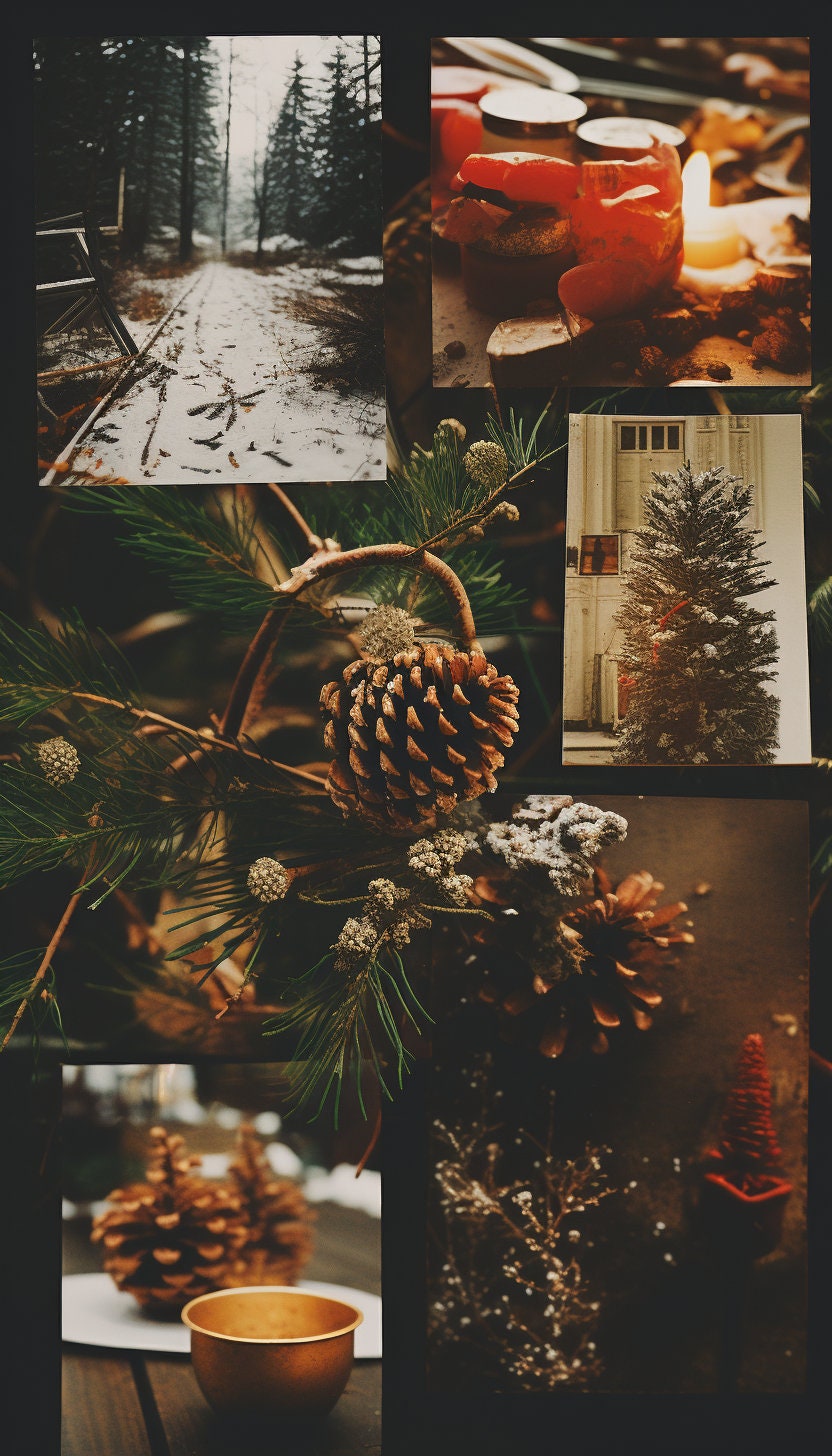 Christmas Mood Board Digital Image