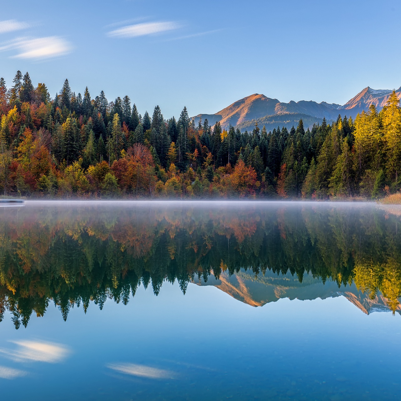 Crestasee Lake Wallpaper 4K, Autumn