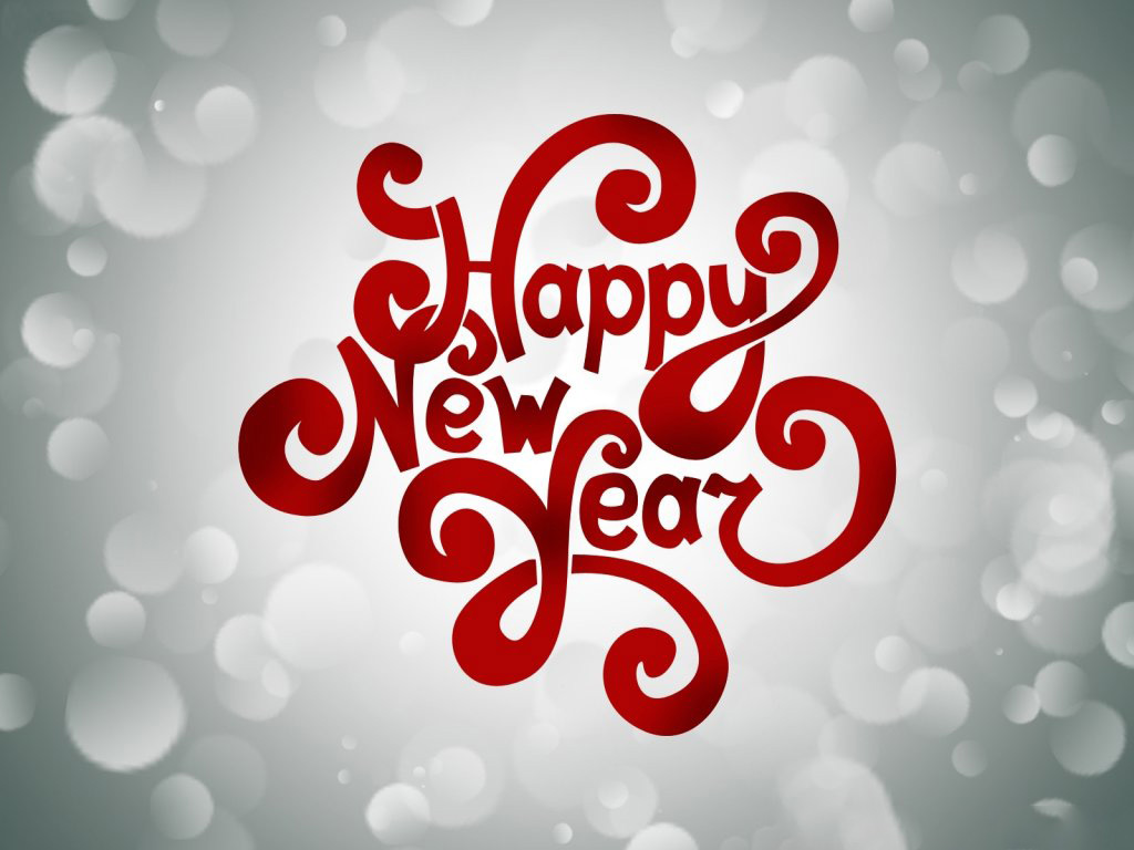 Happy New Year Wishes Greetings Text HD Wallpaper