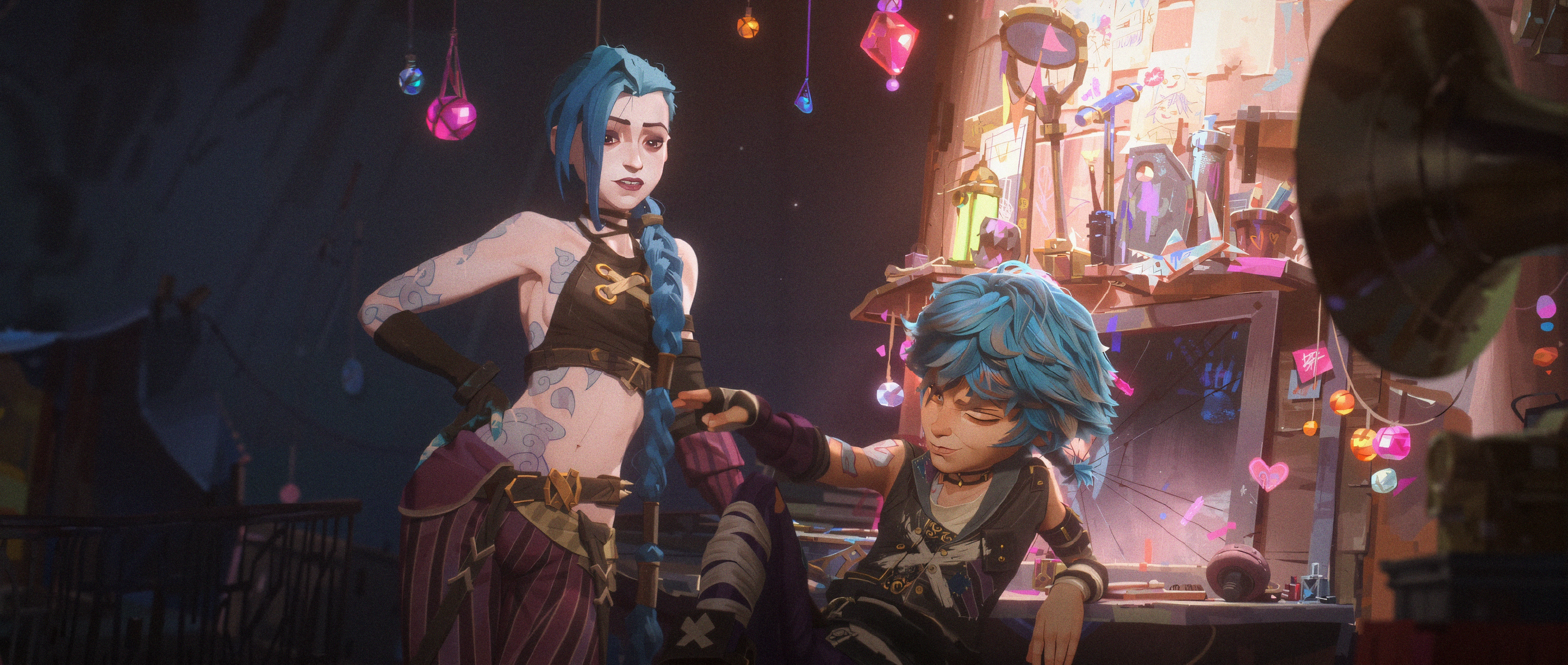 Jinx and Isha: Arcane Season 2 HD Wallpaper
