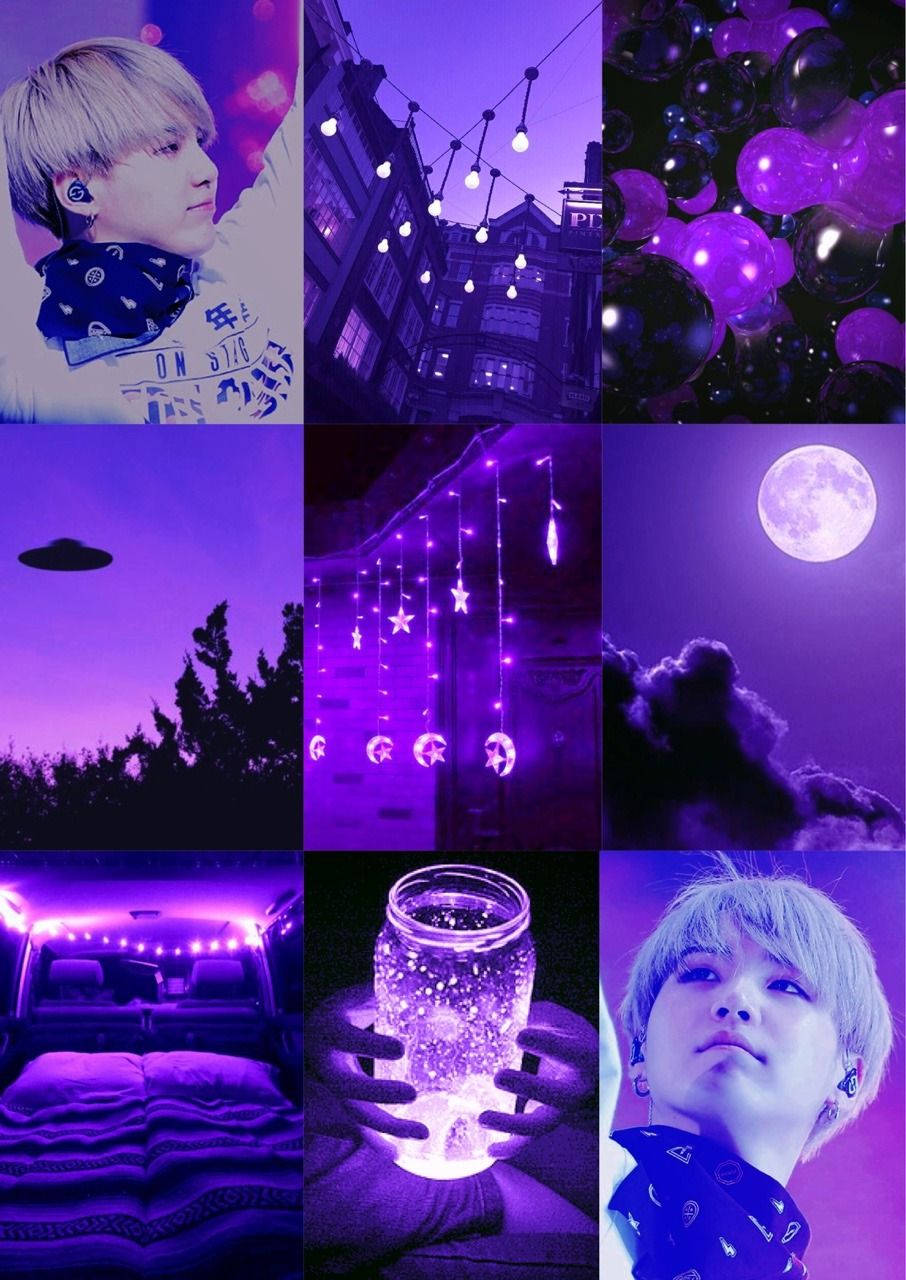 Bts Suga Purple Aesthetic Moodboard