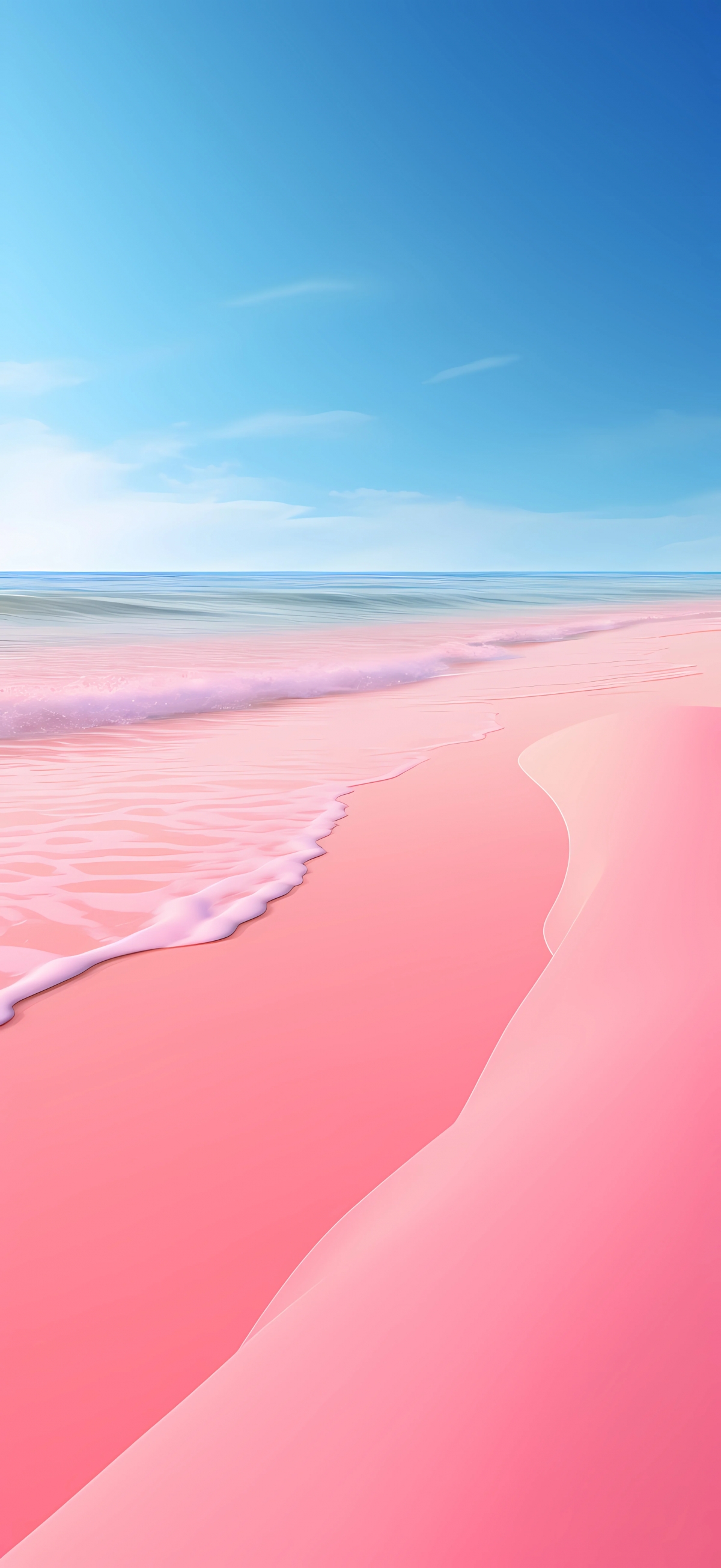 Most Popular Gorgeous Pink Beach Wallpaper