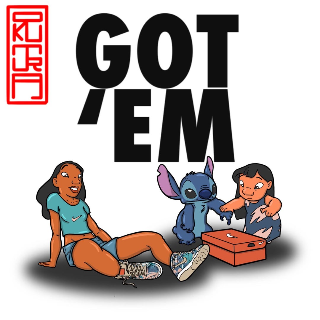 Lilo, Stitch, Nani x Nike Dunk High