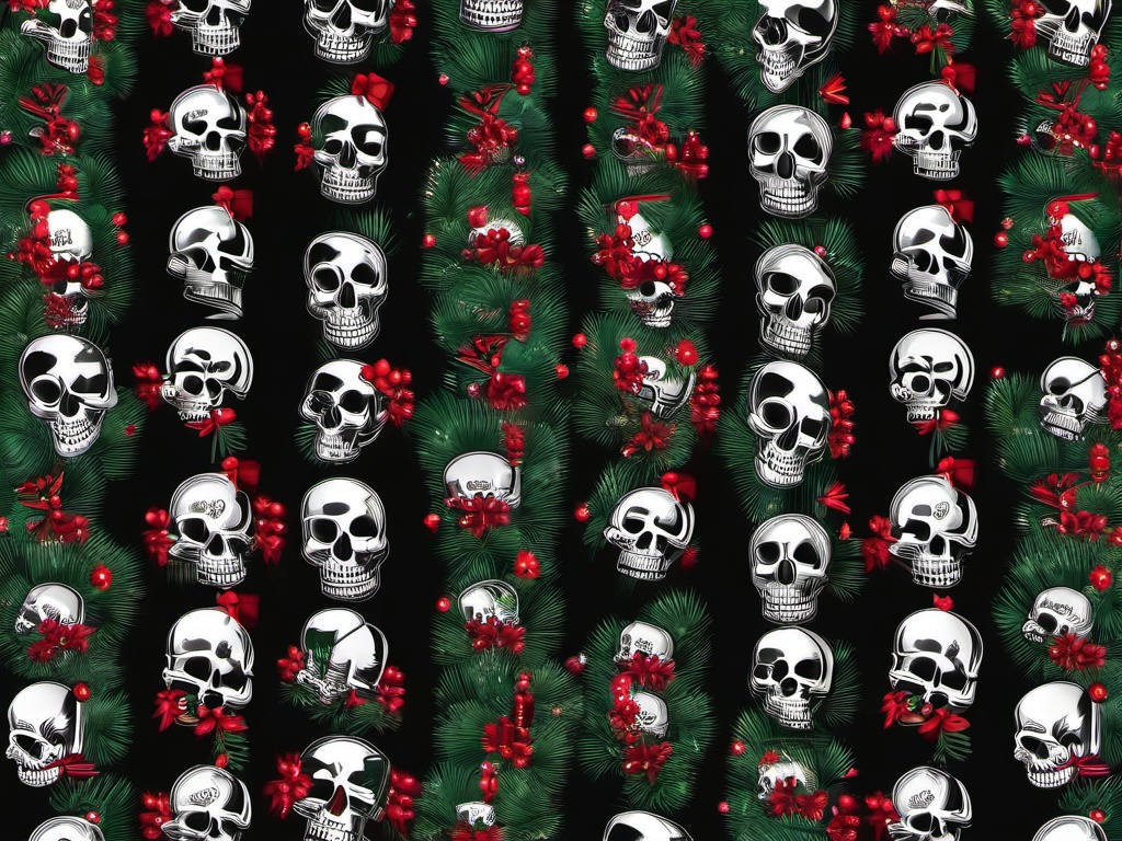 Skull Christmas Wallpaper