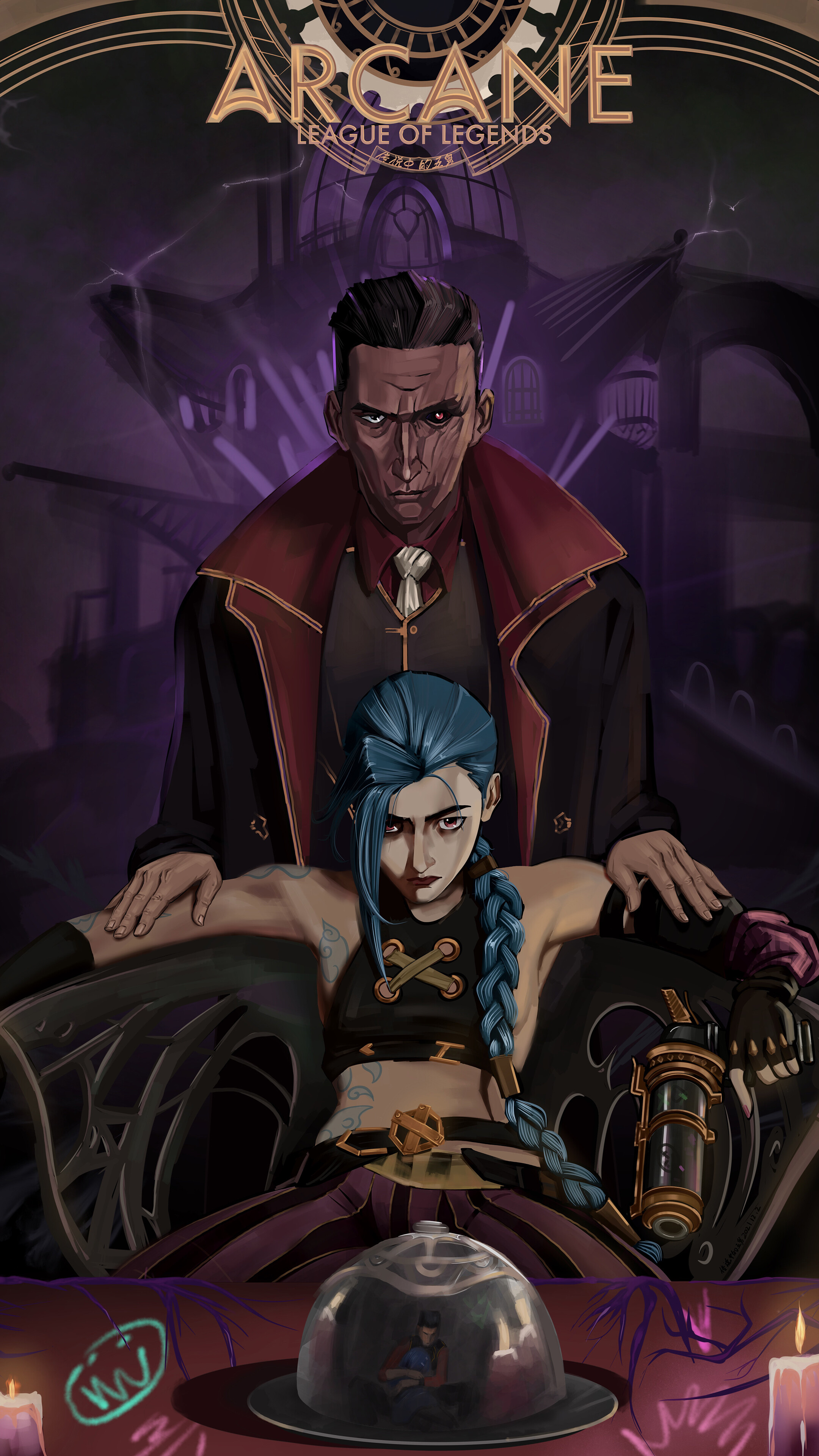 Arcane Jinx Silco Wallpaper iPhone