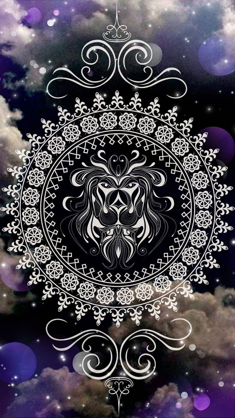 Download Mystical Mandala Illustrating Leo Zodiac's Wind Element Wallpaper