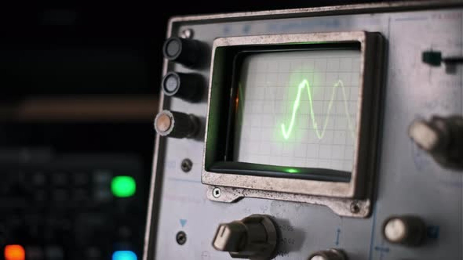Vintage Oscilloscope Signal Analysis