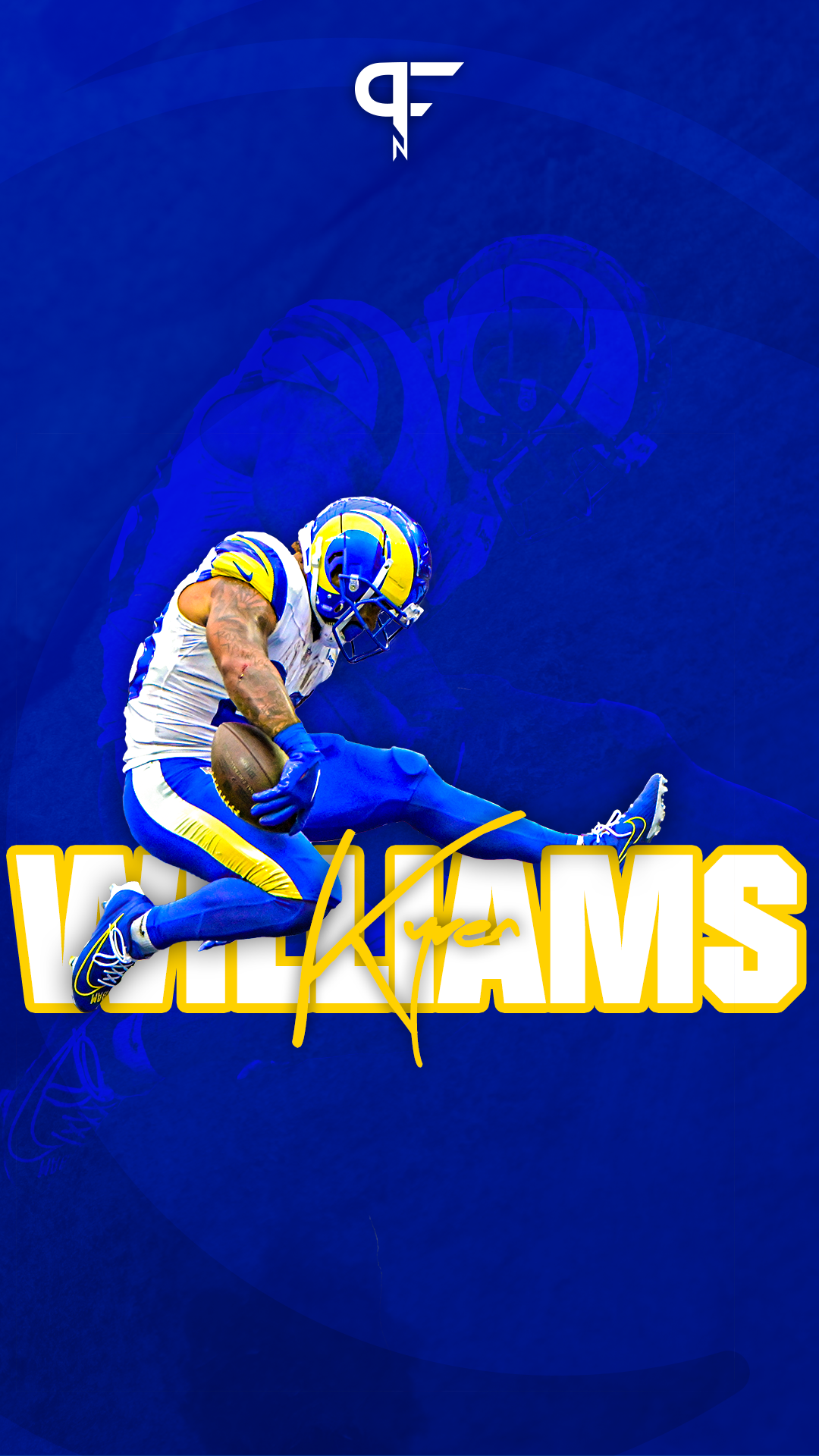 phone wallpaper of Rams RB Kyren Williams