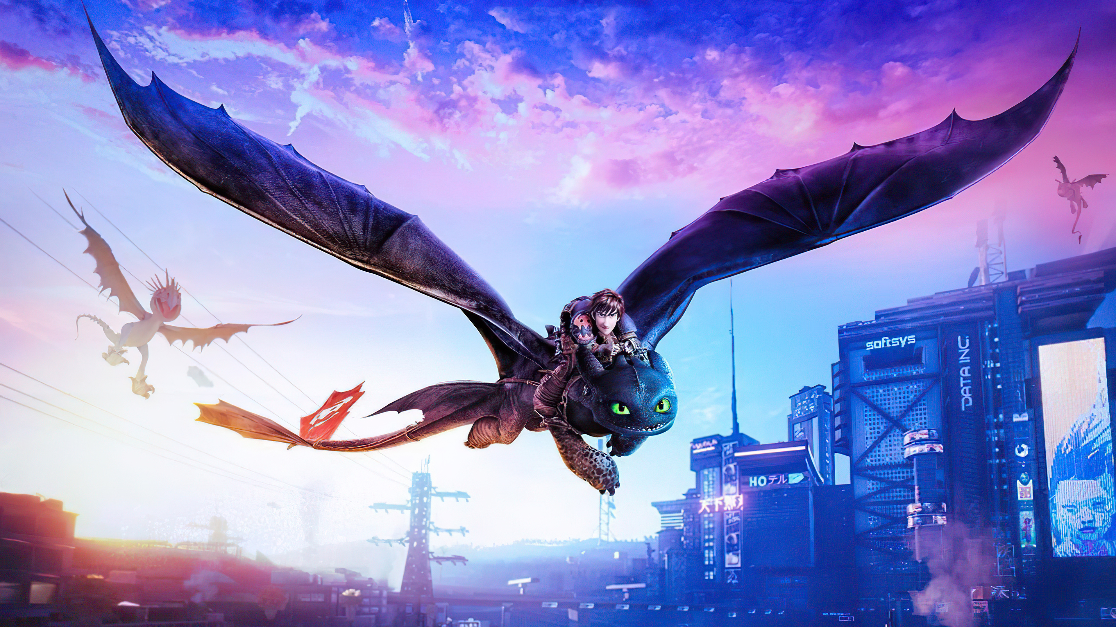 Hiccup Flight 4k Wallpaper, HD Movies