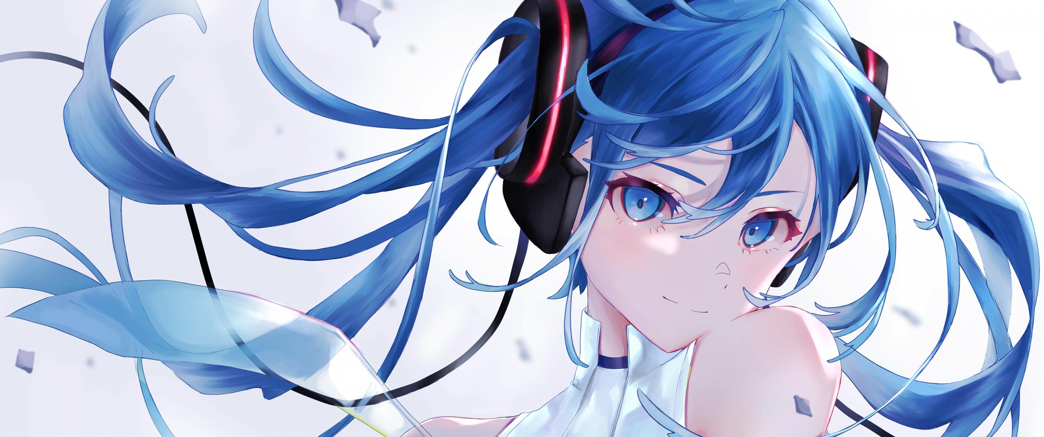 Hatsune Miku Wallpaper 4K, Anime girl