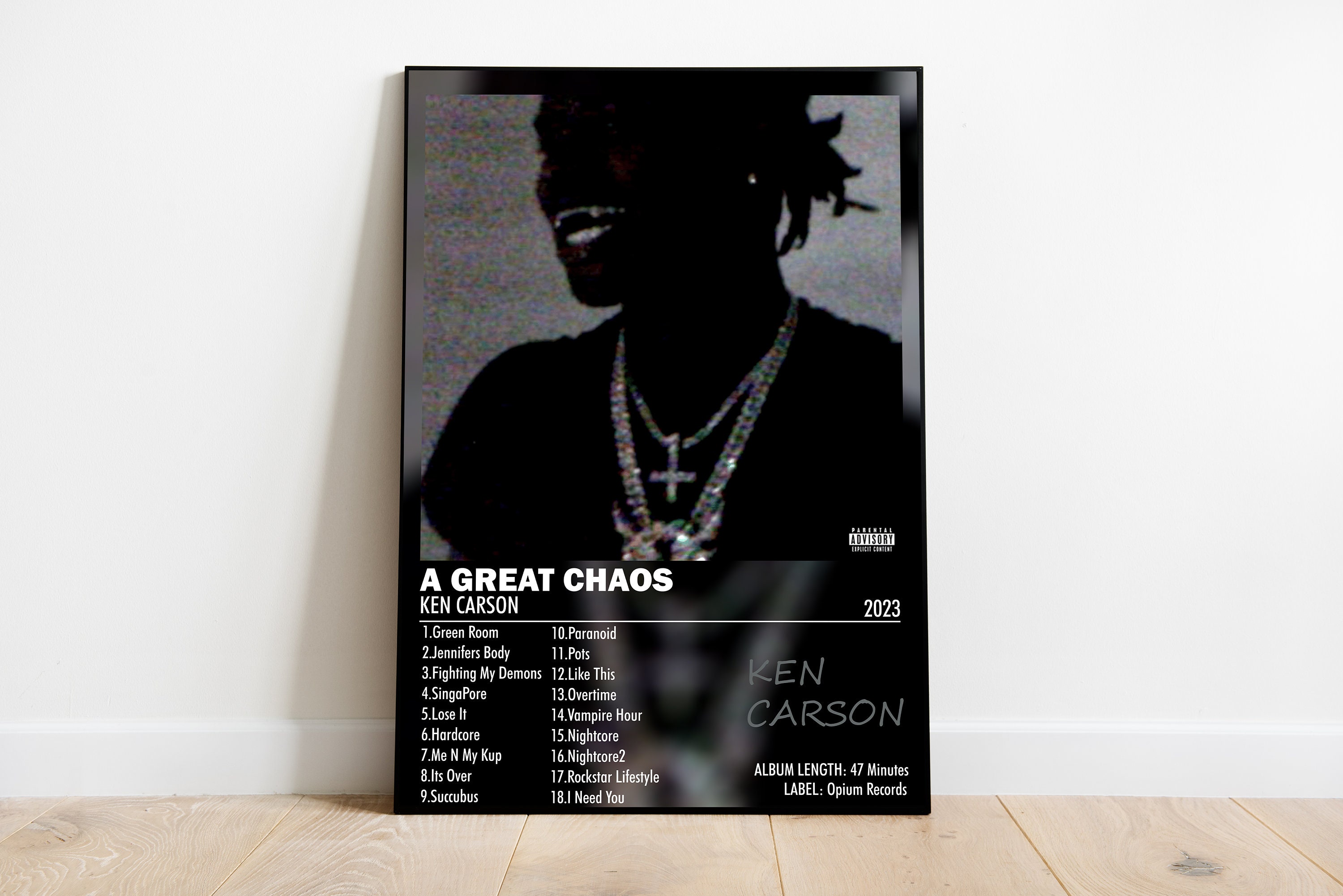 A Great Chaos Ken Carson Album Poster