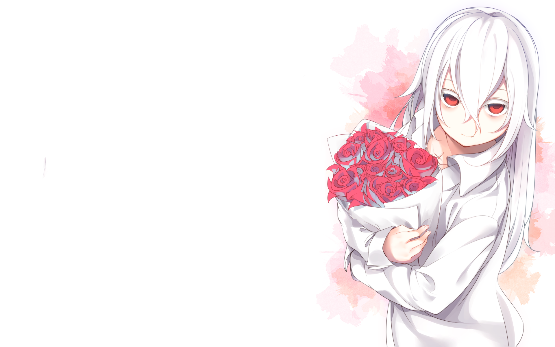 Anime Original HD Wallpaper: White