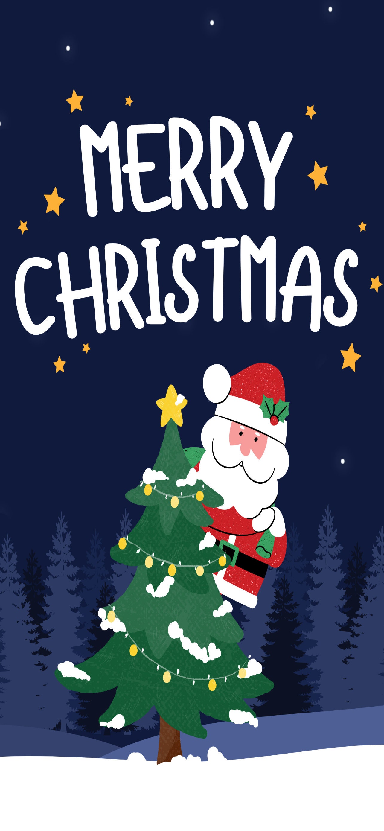 Santa Claus Merry Christmas iPhone