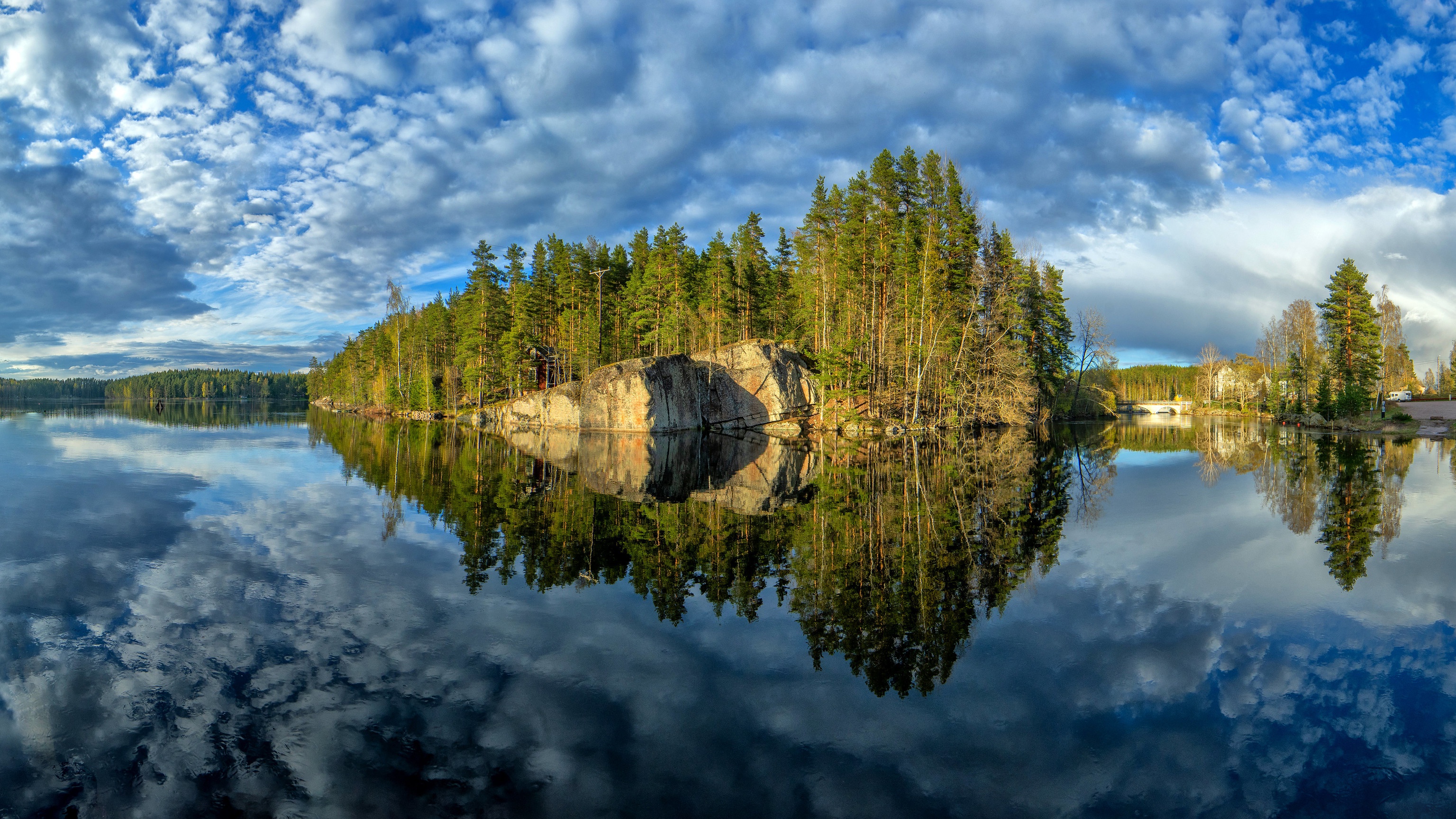 Download Finland Reflection Tree Nature
