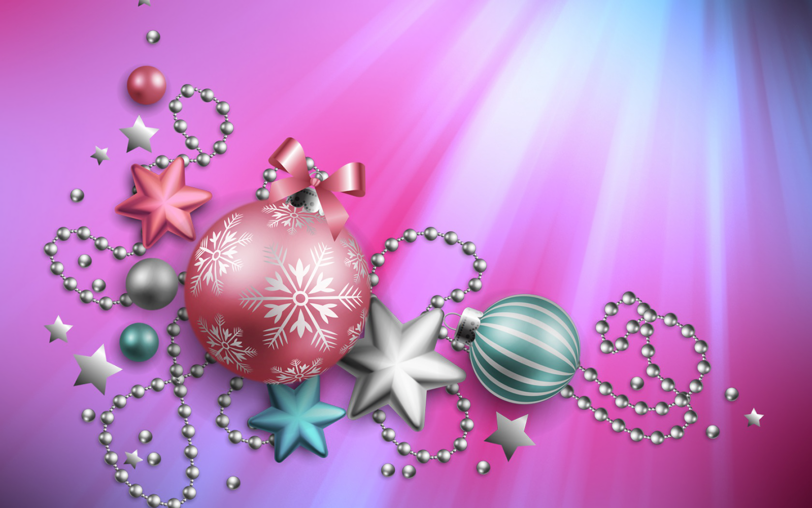 Download Pink Christmas Ornaments