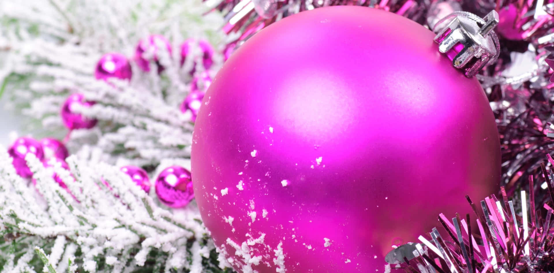 Pink Christmas Wallpaper