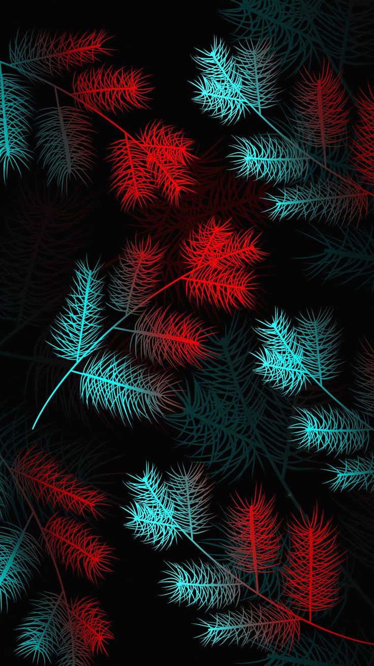 Christmas Tree Branches iPhone Wallpaper HD