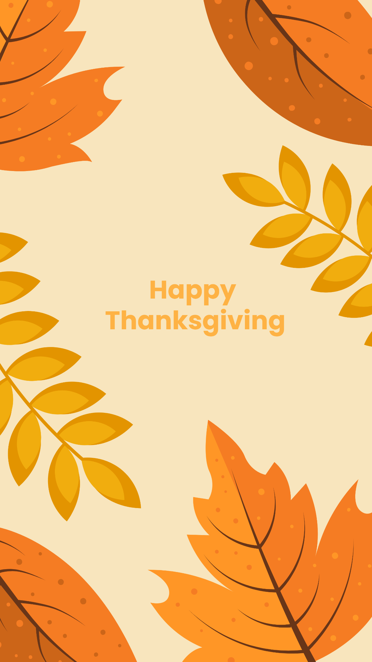 Yellow And Orange Thanksgiving Wallpaper Text