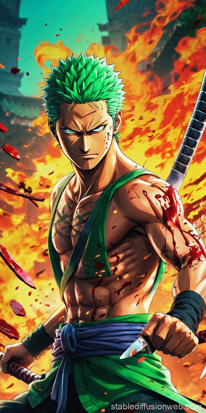 zoro one piece Prompts. Stable
