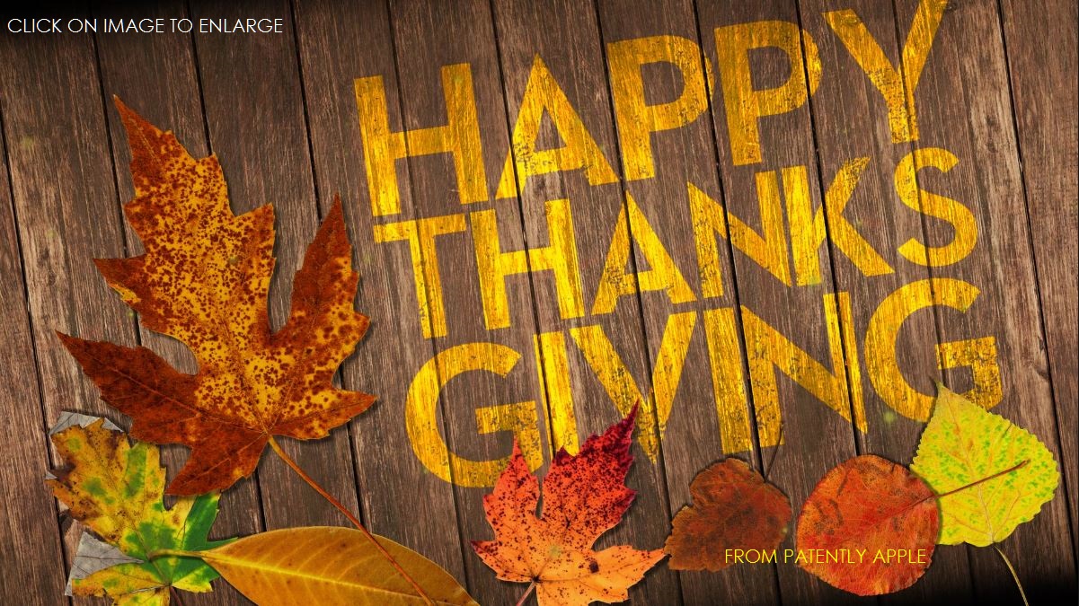 Patently Apple wishes our American Fans