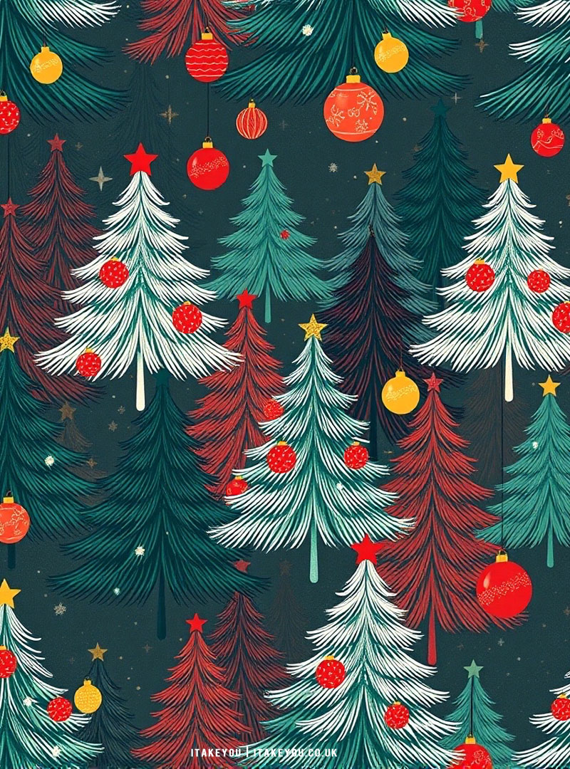 Preppy Christmas Wallpaper