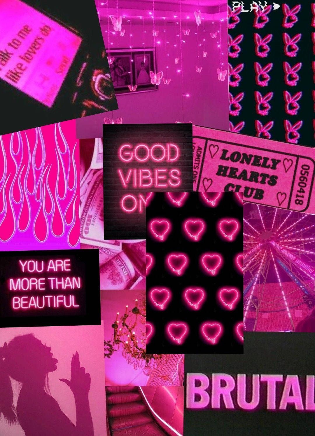Neon Pink HD Wallpaper