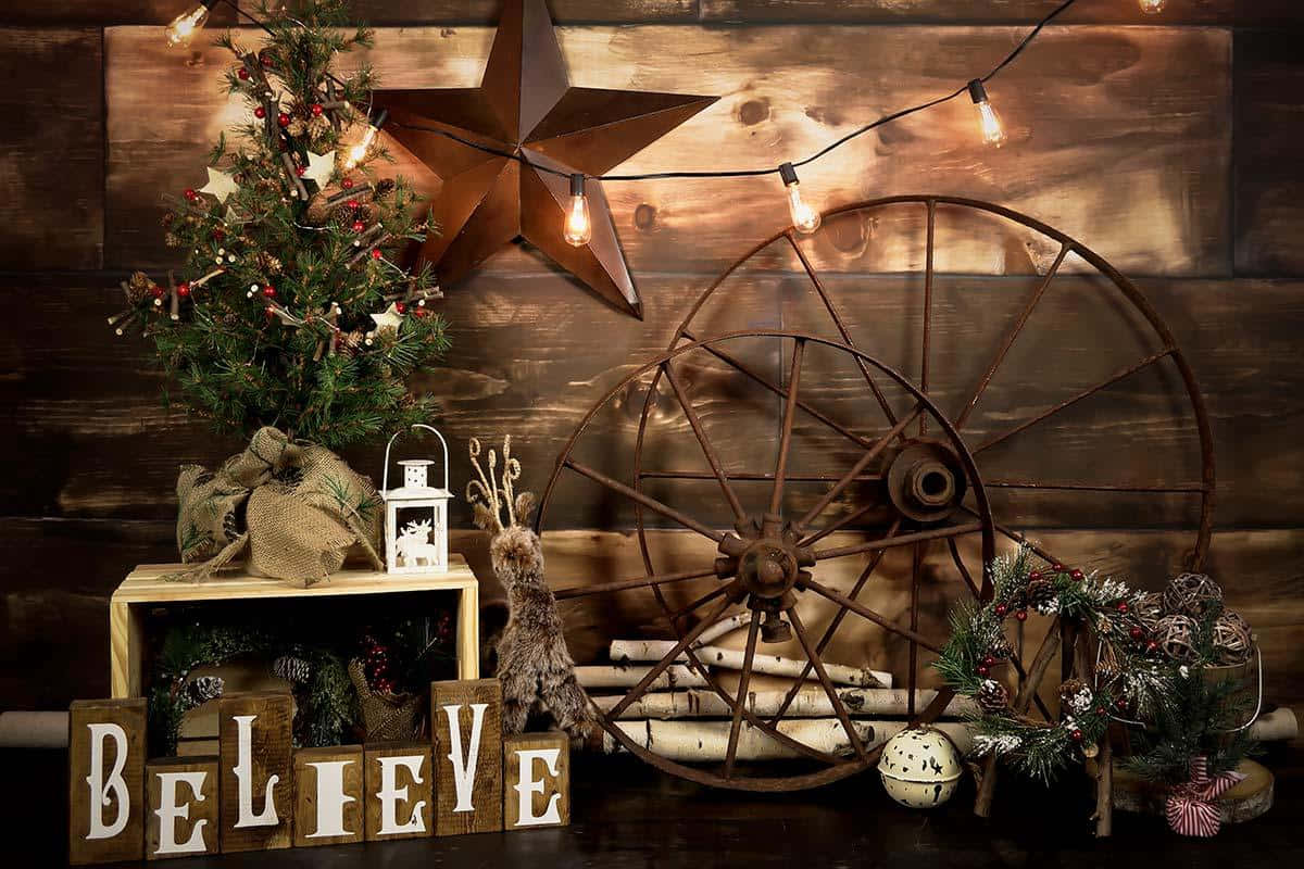 Farmhouse Christmas Wallpaper