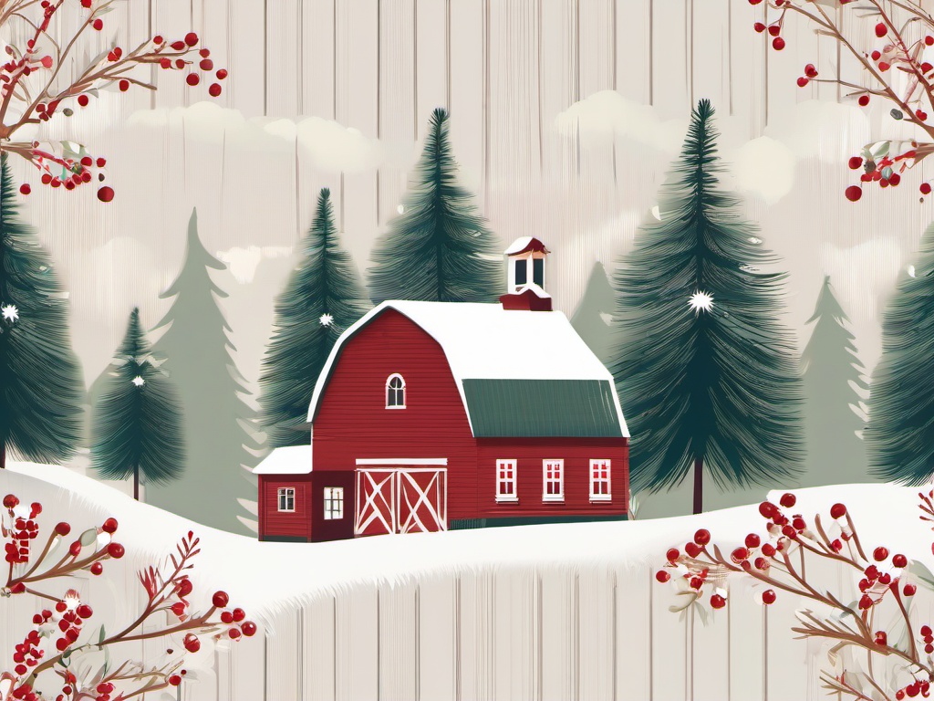 Farmhouse Christmas Wallpaper