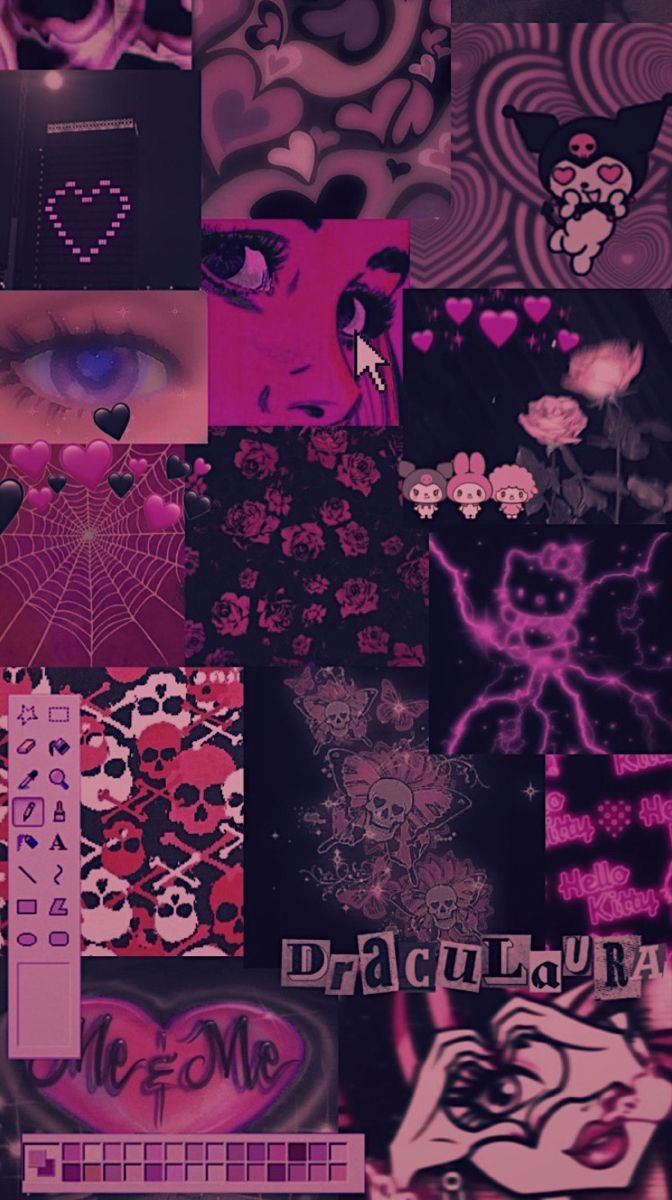 pink and black aesthetic wallpaper