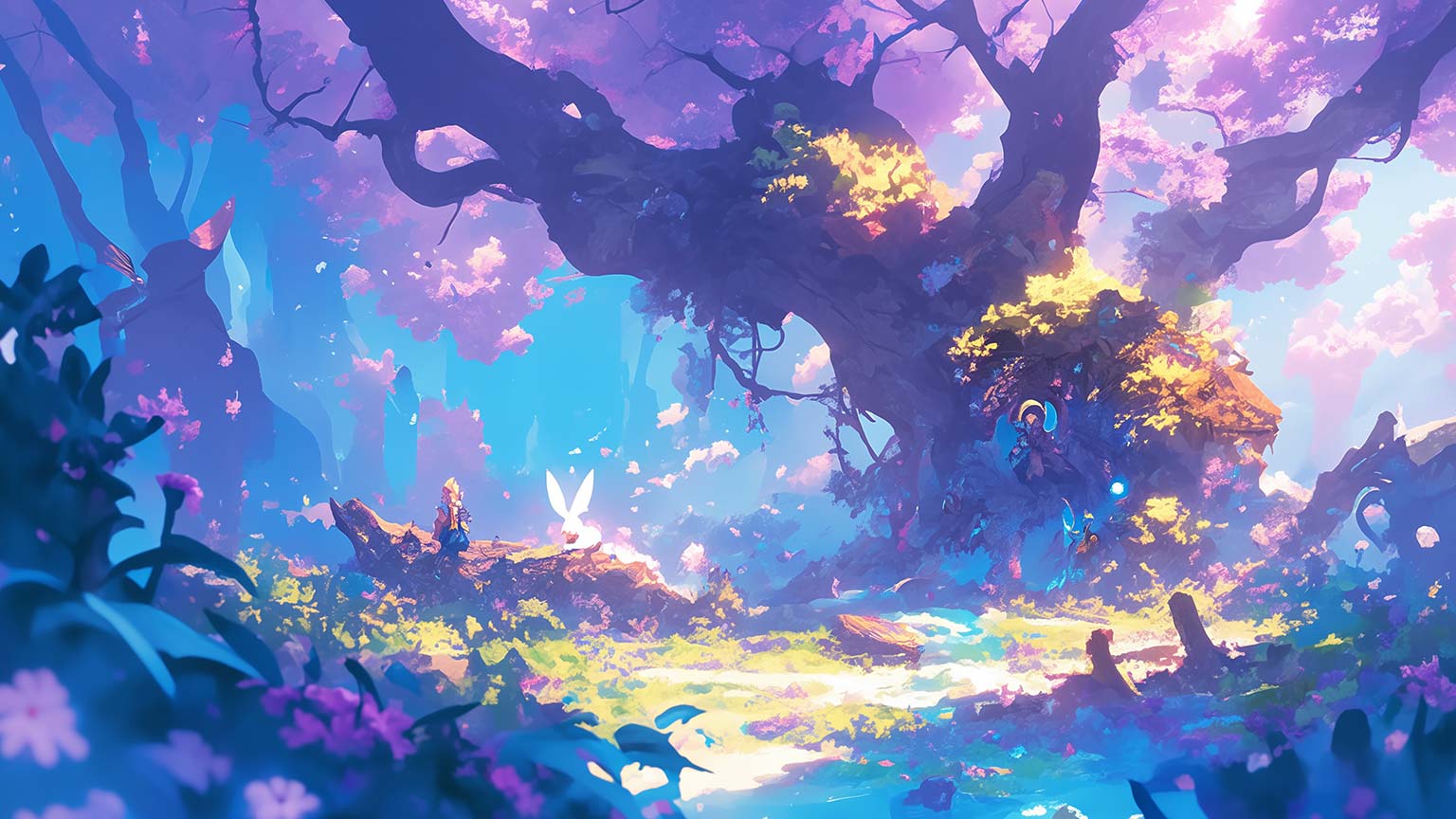 Magical Fairycore Forest Desktop