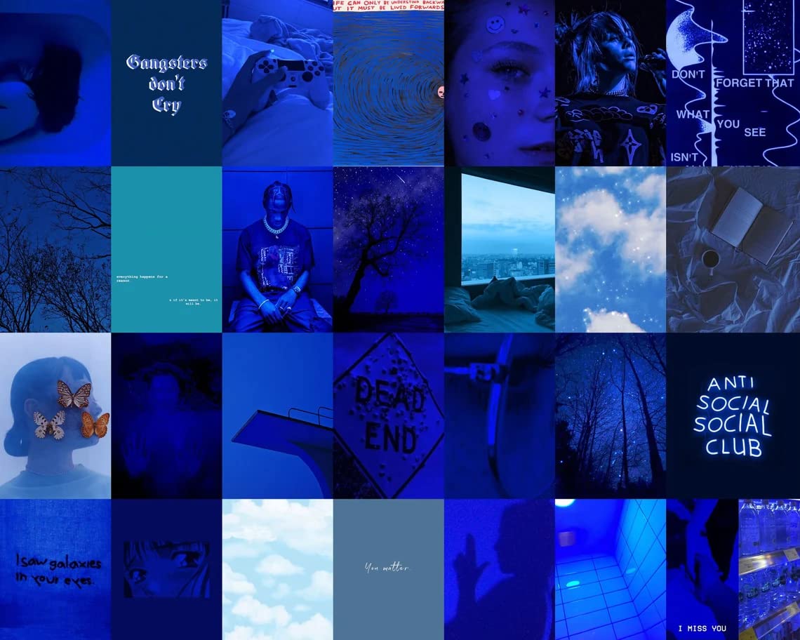 Inflyers Dark Blue Collage Kit