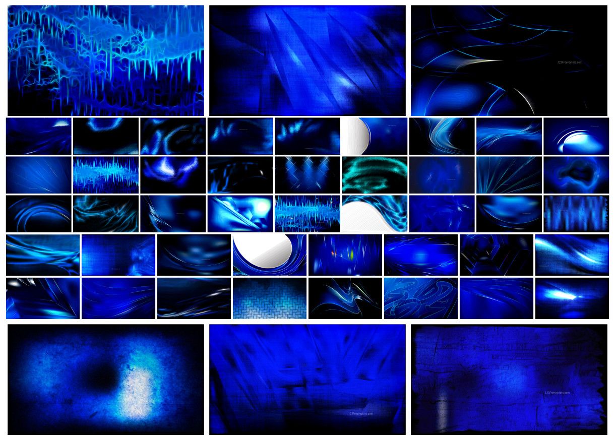 Navy Blue Hexagon Geometric Background