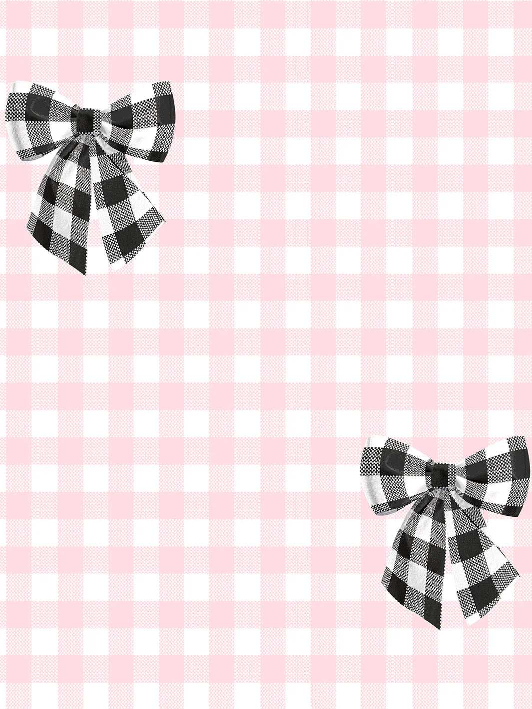 Barbie™ Gingham Bow' Wallpaper
