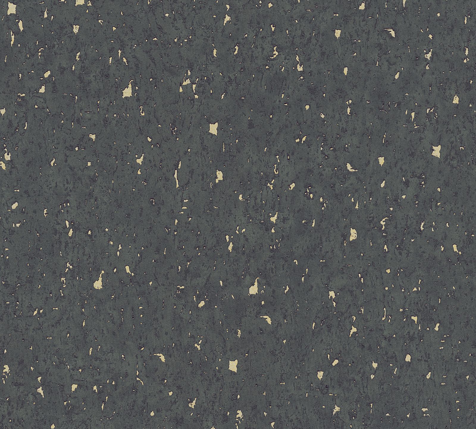 Non Woven Wallpaper Cork Optics Black