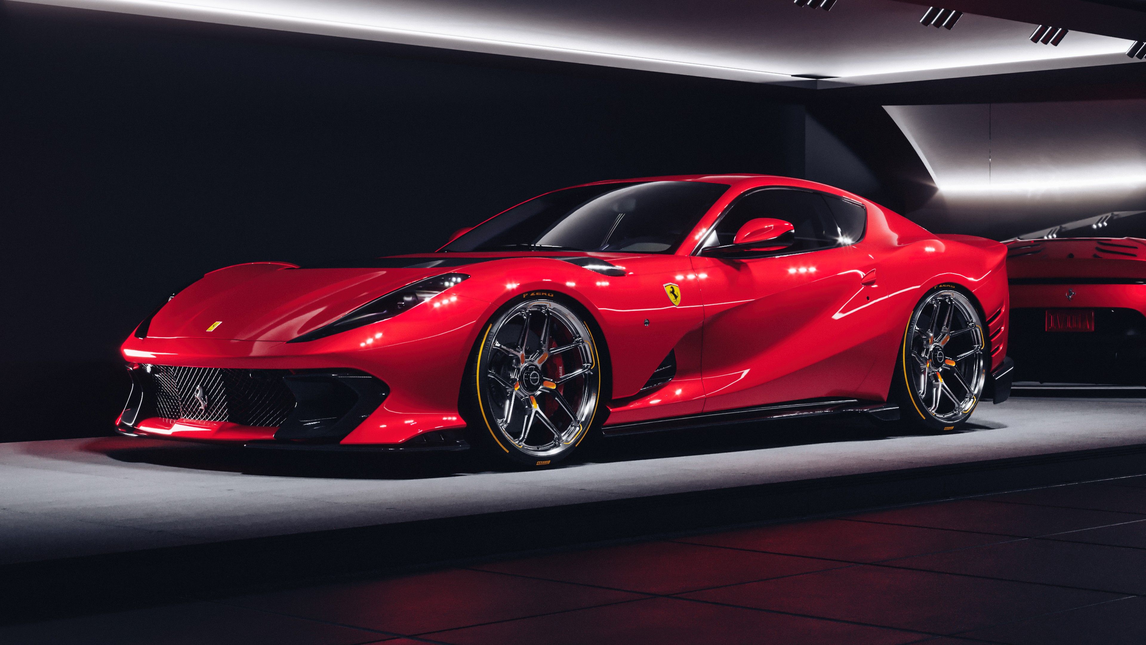 Red Ferrari 812 Competizione Car 4K 5K HD Cars Wallpaper